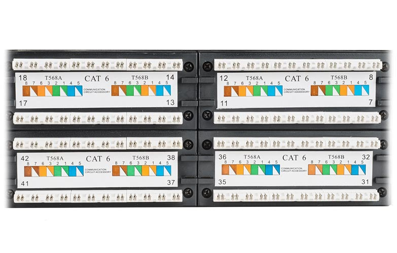 48 UTP кат. 6, 2U с каб. орг. (Dual) 48 UTP кат. 6, 2U с каб. орг. (Dual)