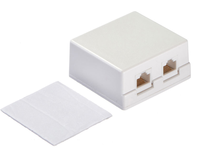 Розетка компьютерная 2хRJ45 cat.5е 110/Krone тип (Dual IDC) Netko Розетка компьютерная 2хRJ45 cat.5е 110/Krone тип (Dual IDC) Netko